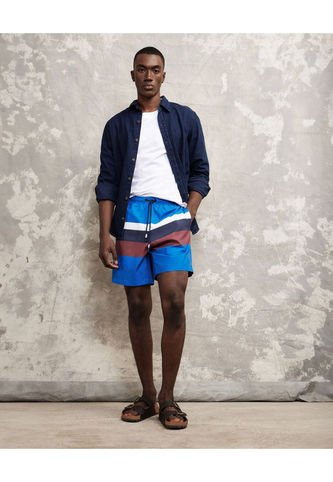 Bermuda Para Hombre Regular Corto Color Azul Oscuro Marca Patprimo #44100460 Patprimo