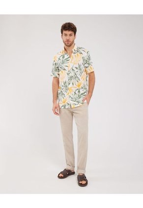 Camisa Para Hombre Manga Corta Sin Bolsillo Color Mandarina Marca Patprimo #44012912