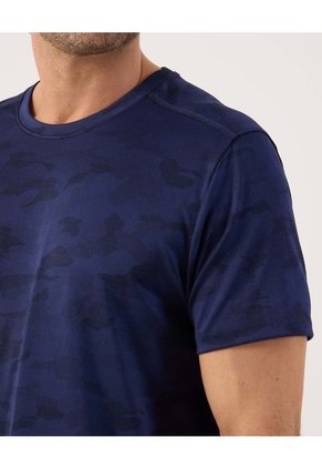 Camiseta Texturizada   Para Hombre Azul Patprimo