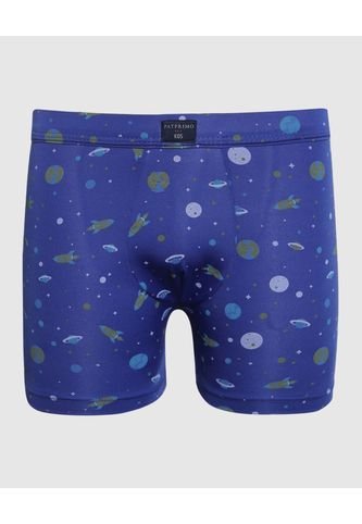 Pantaloncillo Infantil Niño Boxer Filete Medio Color Azul Marca Patprimo #66000111 Patprimo