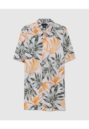 Camisa Para Hombre Manga Corta Sin Bolsillo Color Mandarina Marca Patprimo #44012912