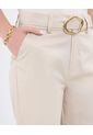 Pantalón Con Cinturon Incluido  Para Mujer Beige Patprimo de Patprimo