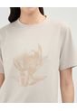 Camiseta Para Mujer Manga Corta Color Beige Marca Patprimo #30093662 de Patprimo