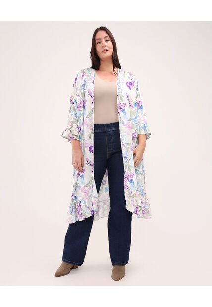 Chaqueta Para Mujer Kimono Color Azul  Marca Patprimo #14080140