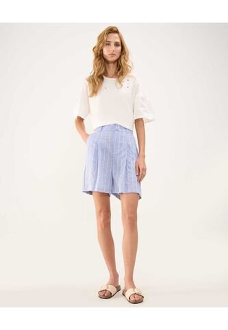 Short Para Mujer  Color Azul Claro Marca Patprimo #30190071 Patprimo