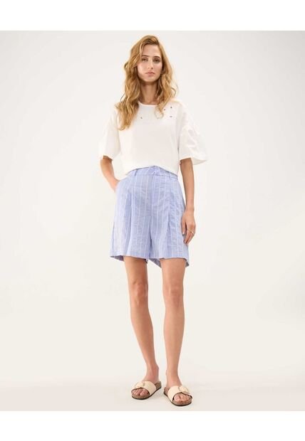 Short Para Mujer  Color Azul Claro Marca Patprimo #30190071