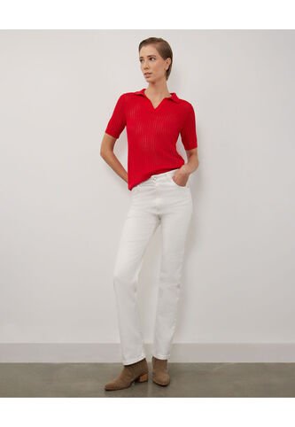 Jean Para Mujer Straight Color Beige Marca Patprimo #30160365 Patprimo