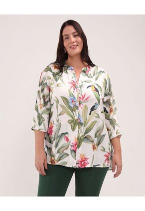 Camisa Para Mujer Manga 3/4 Color Blanco Marca Patprimo #14010187