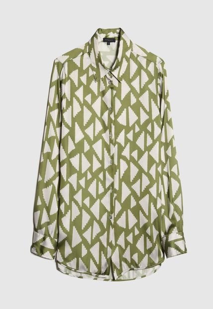 Camisa Para Mujer Manga Larga Color Verde  Marca Patprimo #30010605