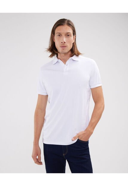 Polo Para Hombre Cuello Tejido Sin Bolsillo Color Blanco Marca Patprimo #44112585