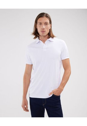Polo Para Hombre Cuello Tejido Sin Bolsillo Color Blanco Marca Patprimo #44112585
