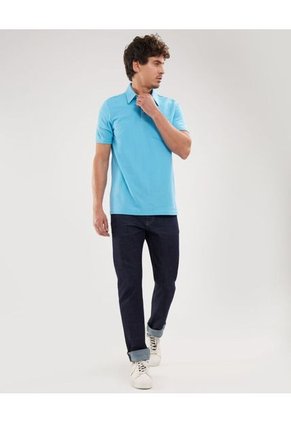 Polo Para Hombre Cuello Maquina Con Bolsillo Color Aguamarina Marca Patprimo #44111091