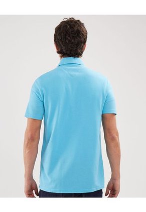 Polo Para Hombre Cuello Maquina Con Bolsillo Color Aguamarina Marca Patprimo #44111091