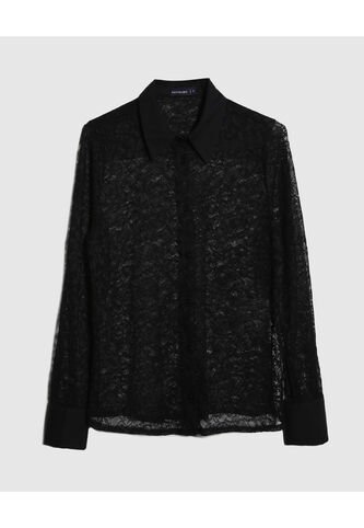 Camisa Para Mujer Manga Larga Color Negro Marca Patprimo #30010614 Patprimo