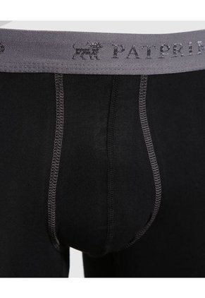 Boxer X1 Para Hombre Fleat Seamer Medio Color Negro Marca Patprimo #44000090