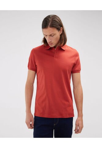 Polo Para Hombre Cuello Tejido Sin Bolsillo Color Rojo  Marca Patprimo #44112585 Patprimo