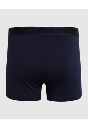 Bóxer Medio Unicolor  X1 Para Hombre Azul Patprimo