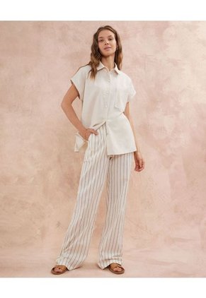 Camisa Para Mujer M/Corta Patprimo En Color Avena #30010618