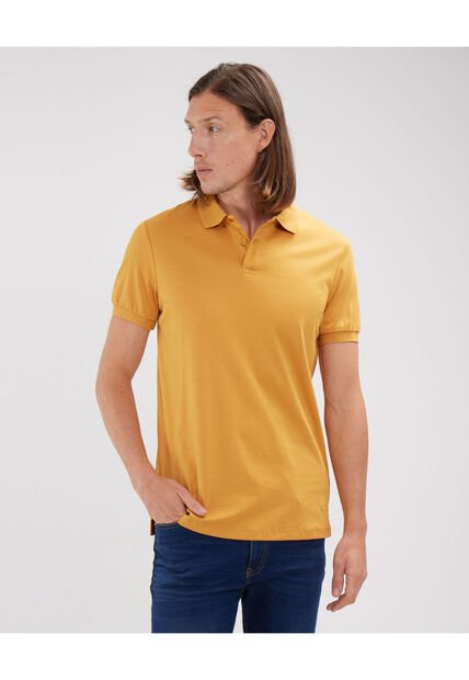 Polo Para Hombre Cuello Tejido Sin Bolsillo Color Naranja Marca Patprimo #44112585