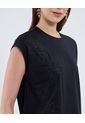 Camiseta Para Mujer Manga Sisa Cuello Redondo Color Negro Marca Patprimo #30093796 de Patprimo
