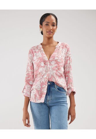 Blusa Para Mujer Manga Larga Color Rosado Marca Patprimo #30123346 Patprimo