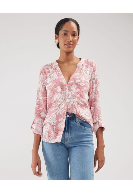 Blusa Para Mujer Manga Larga Color Rosado Marca Patprimo #30123346