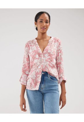 Blusa Para Mujer Manga Larga Color Rosado Marca Patprimo #30123346