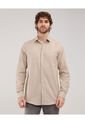 Camisa Para Hombre Manga Larga Sin Bolsillo Color Beige Marca Patprimo #44012989 de Patprimo