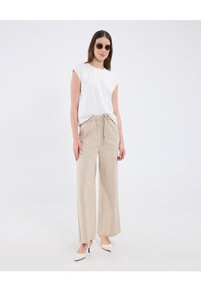 Camiseta Para Mujer Manga Sisa Cuello Redondo Color Blanco Marca Patprimo #30093796