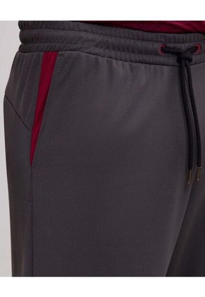 Pantalon Punto Con Cortes En Contraste  Para Hombre Gris Patprimo
