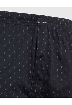 Bóxer Medio De Ajuste Relajado  X1 Para Hombre Negro Patprimo