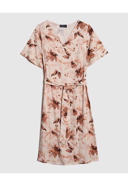 Vestido Para Mujer Manga Corta Color Beige Marca Patprimo #30171013
