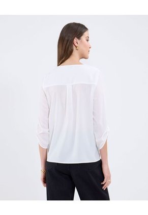 Blusa Para Mujer Manga 3/4 Color Blanco Marca Patprimo #30123571