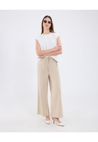 Pantalón Para Mujer Multiusos Plano Color Beige Marca Patprimo #30072002 Patprimo