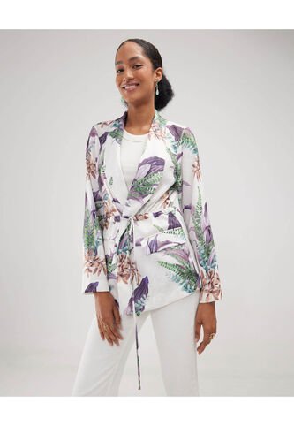 Blazer Para Mujer Blazer Color Blanco Marca Patprimo #30400132 Patprimo