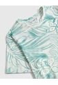 Camiseta Con Estampado   Para Mujer Azul Patprimo de Patprimo