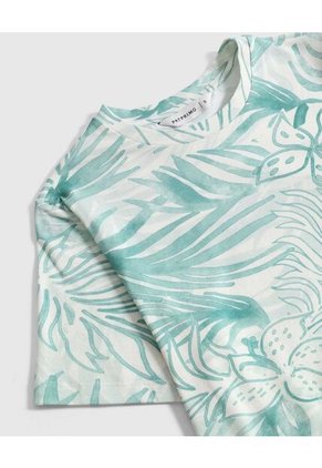 Camiseta Con Estampado Para Mujer Azul Patprimo