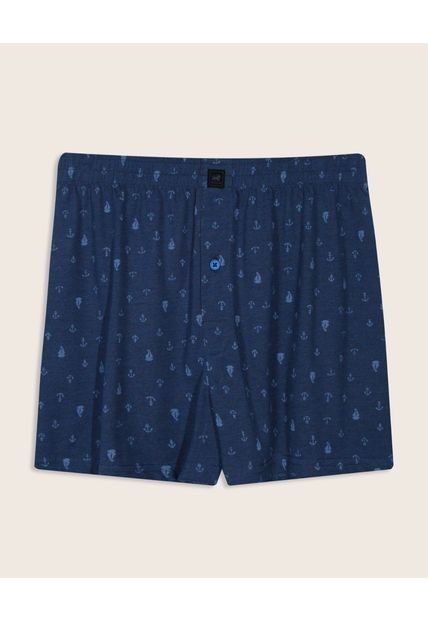 Pantaloncillo Para Hombre Boxer Bragueta Amplio Color Azul Marca Patprimo #10560-51