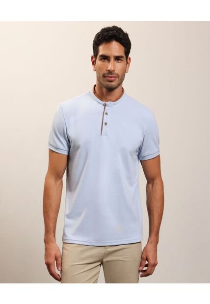 Polo  Para Hombre Cuello Tejido Sin Bolsillo Color Azul Marca Patprimo #44117257