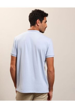 Polo  Para Hombre Cuello Tejido Sin Bolsillo Color Azul Marca Patprimo #44117257