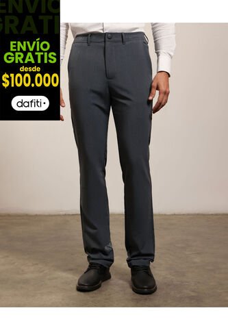 Pantalon Formal Moda  Para Hombre Gris Patprimo Patprimo