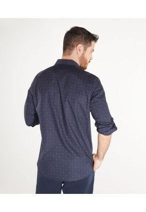 Camisa Manga Larga Sin Bolsillo Hombre Patprimo Azul 44012751-51897