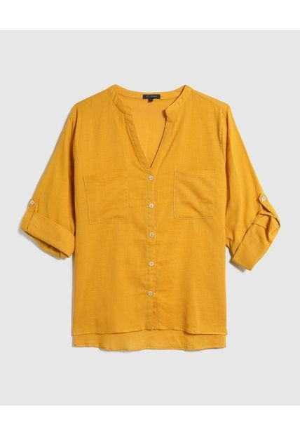 Blusa Para Mujer Manga Larga Color Amarillo Marca Patprimo #30123235