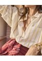 Camisa Oversize De Hombro Caído   Para Mujer Amarillo Patprimo de Patprimo