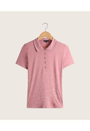 Polo Con Brillante Para Mujer Verde Patprimo