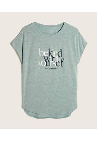 Camiseta Para Mujer Manga Corta Color Azul Claro Marca Patprimo #30093109 Patprimo