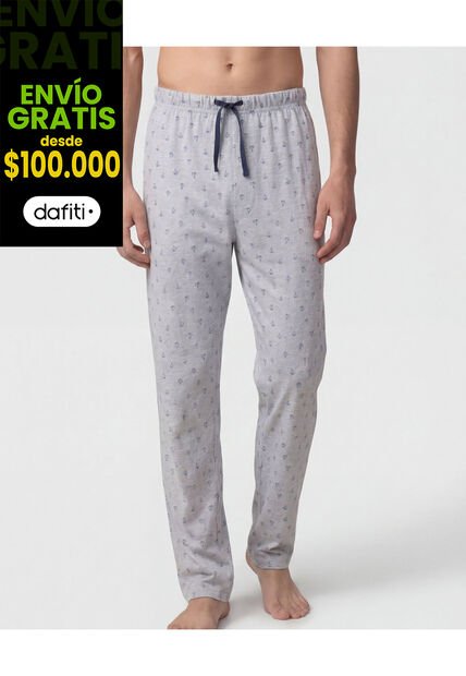 Pijama Con Camiseta De Cuello Redondo   Para Hombre Verde Patprimo