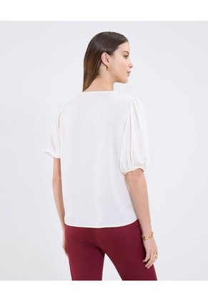 Blusa Para Mujer Manga Corta Color Blanco Marca Patprimo #30123564