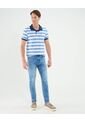 Polo Cuello Tejido Con Bolsillo Preteñida  Para Hombre Azul Patprimo de Patprimo