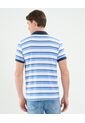Polo Cuello Tejido Con Bolsillo Preteñida  Para Hombre Azul Patprimo de Patprimo